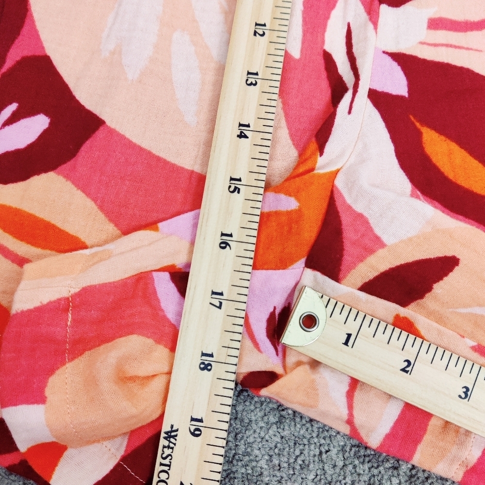 Ella Rafaela Women's 100% Cotton Floral Pull On Shorts NEW Size 2X Retro - Picture 15 of 16